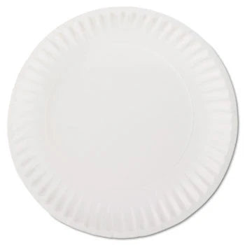 9" uncoated paper plate - 1000/ Case