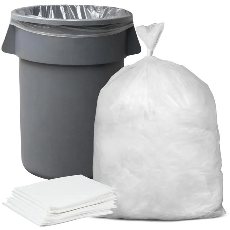 55 Gal Clear Garbage Bags - 100 count