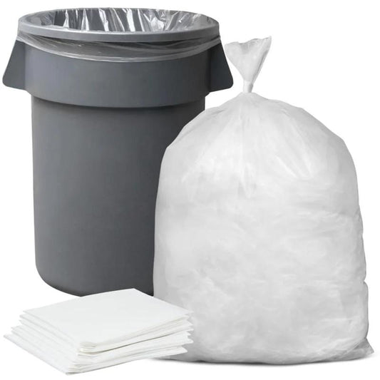 55 Gal Clear Garbage Bags - 100 count